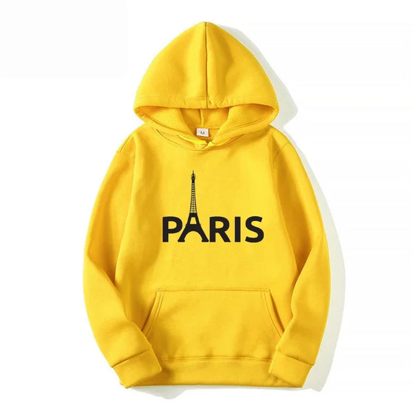 Chic Paris Print Hoodie